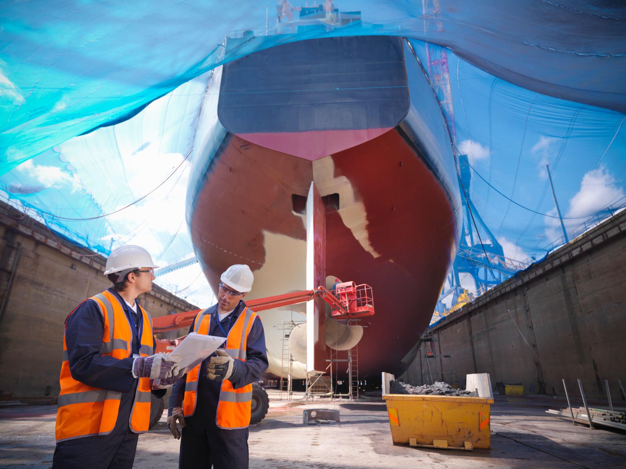 Propeller and shipyard work